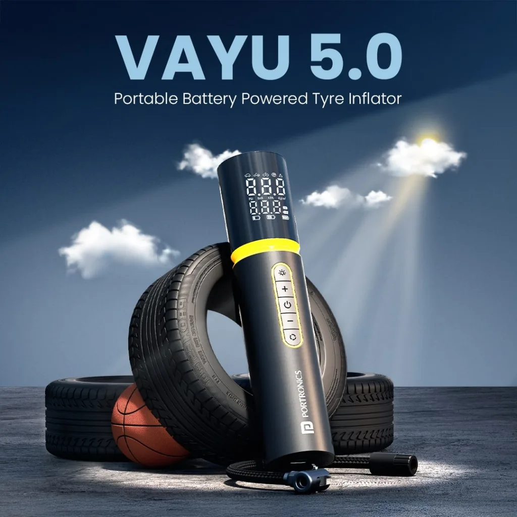 Meet the Vayu 5.0: The Ultimate Portable Tyre Inflator You Need!