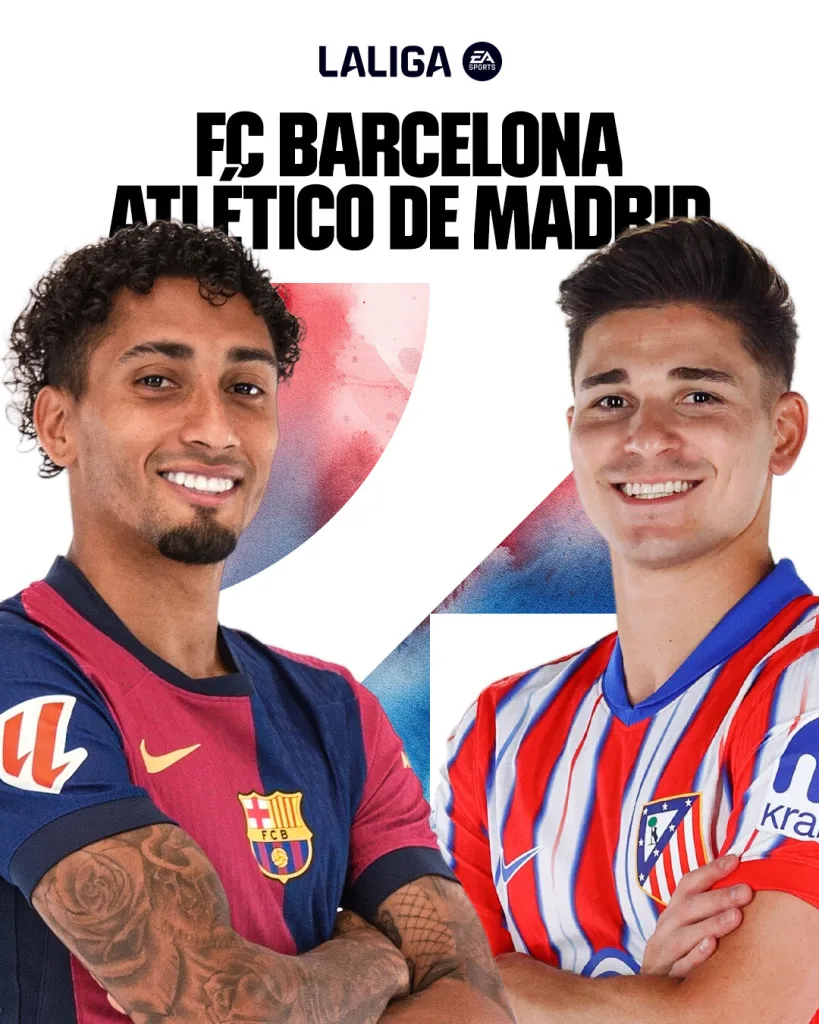 Raphinha and Julian Alvarez La Liga 2024/25: Barcelona vs Atletico Madrid – Match Preview, Prediction and How to Watch The Match Live