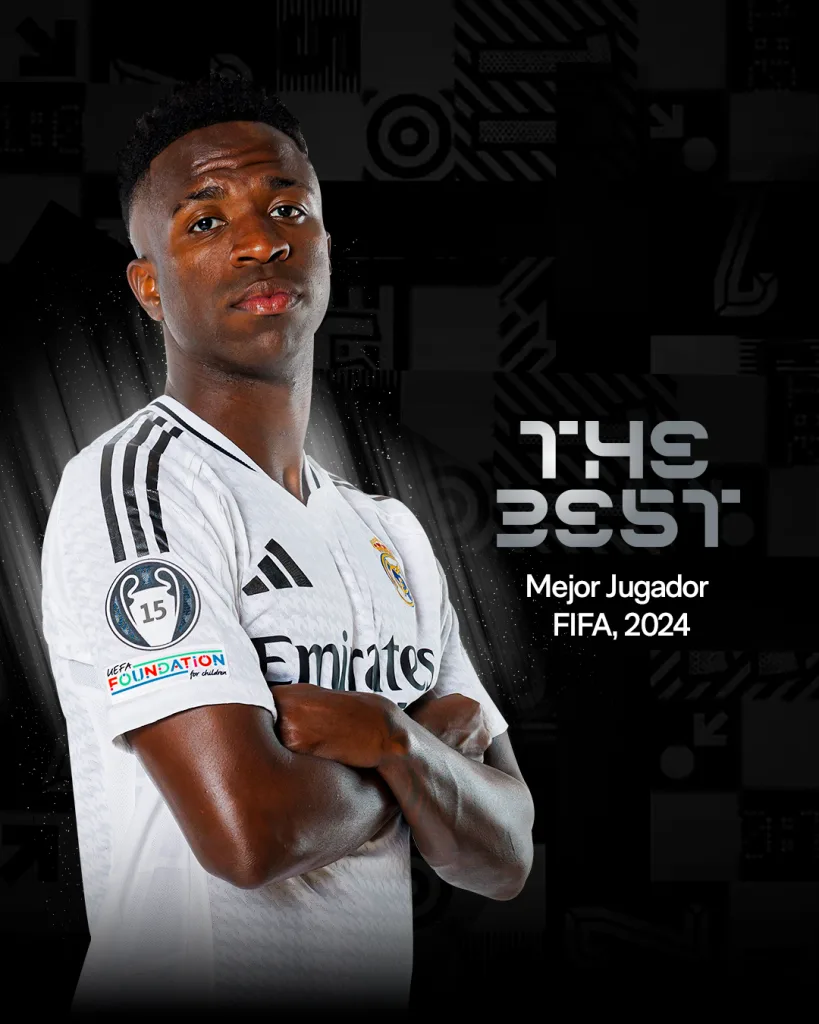 Real Madrids Vinicius Jr. Crowned FIFA Best Mens Player of the Year 2024 Real Madrid's Vinícius Jr. Crowned FIFA Best Men's Player of the Year 2024