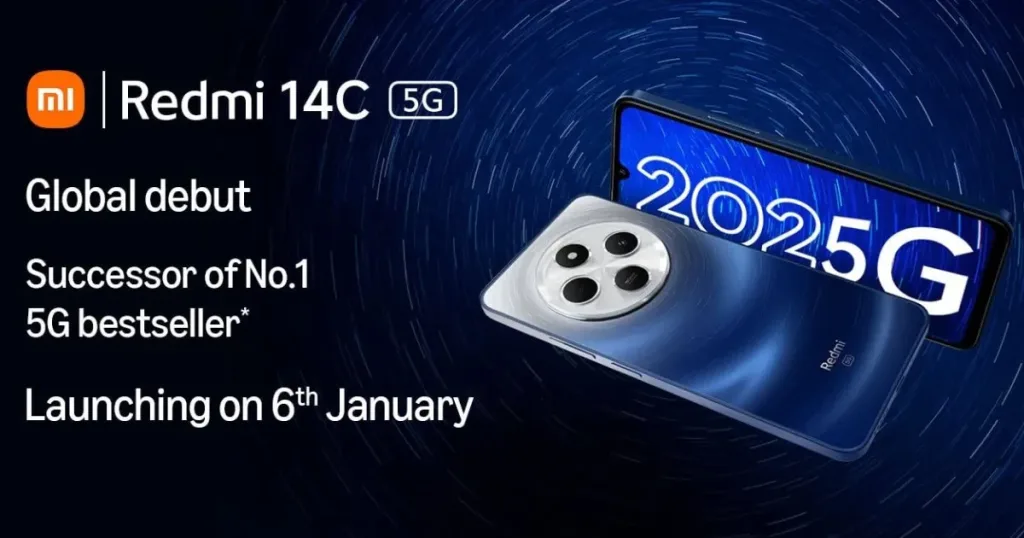 Redmi 14C 2 1 Redmi 14C 5G Launching on January 6, Available on Flipkart