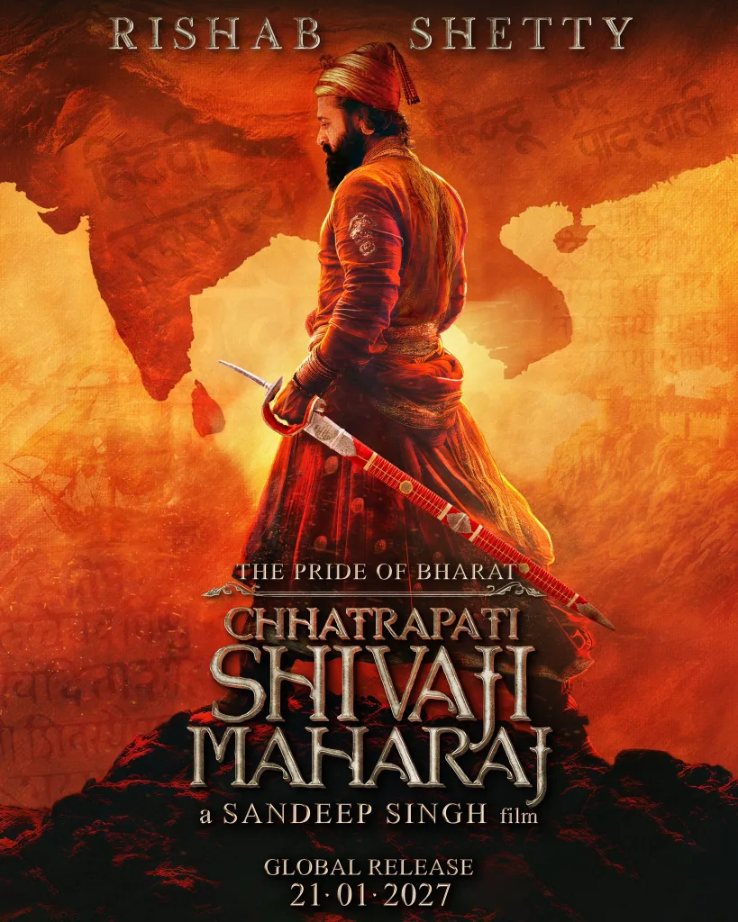 Rishabh Shetty in The Pride of Bharat Chhatrapati Shivaji Maharaj Rishabh Shetty to Embody Chhatrapati Shivaji Maharaj in Sandeep Singh’s Historical Epic