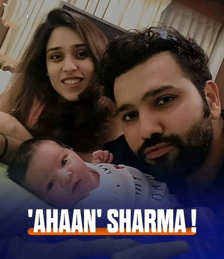 Rohit Sharma1 Rohit Sharma & Ritika Reveal Son Ahaan's Name in Xmas Post