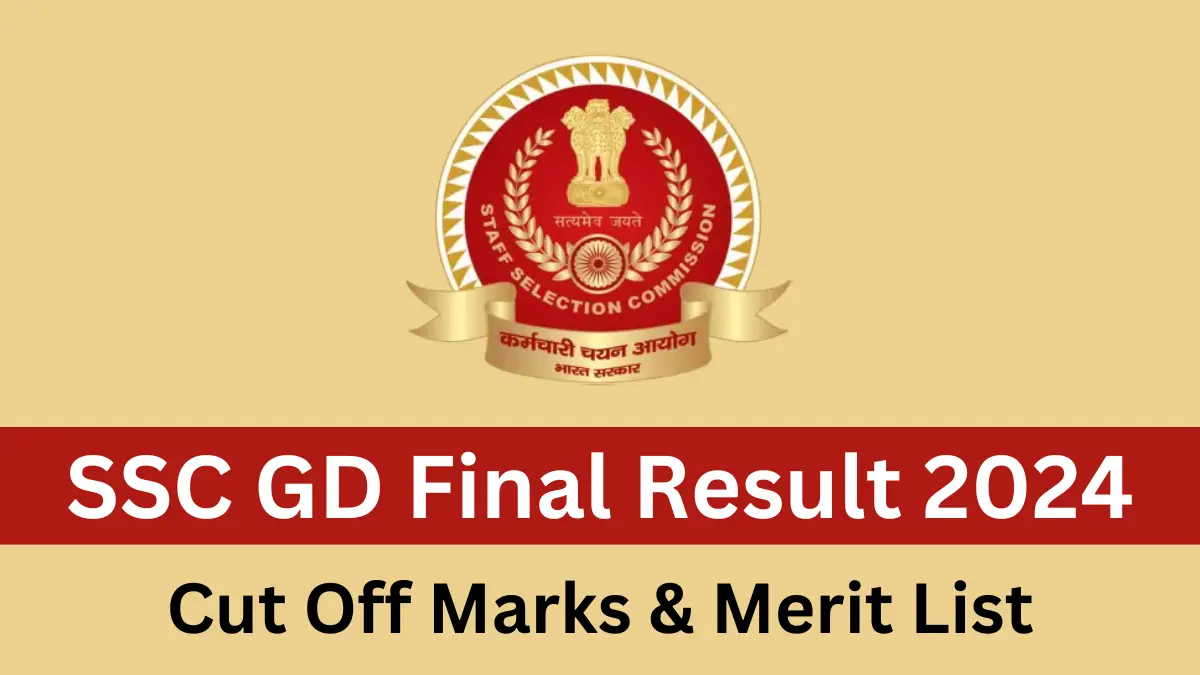 SSC GD Final Result 2024 Merit List