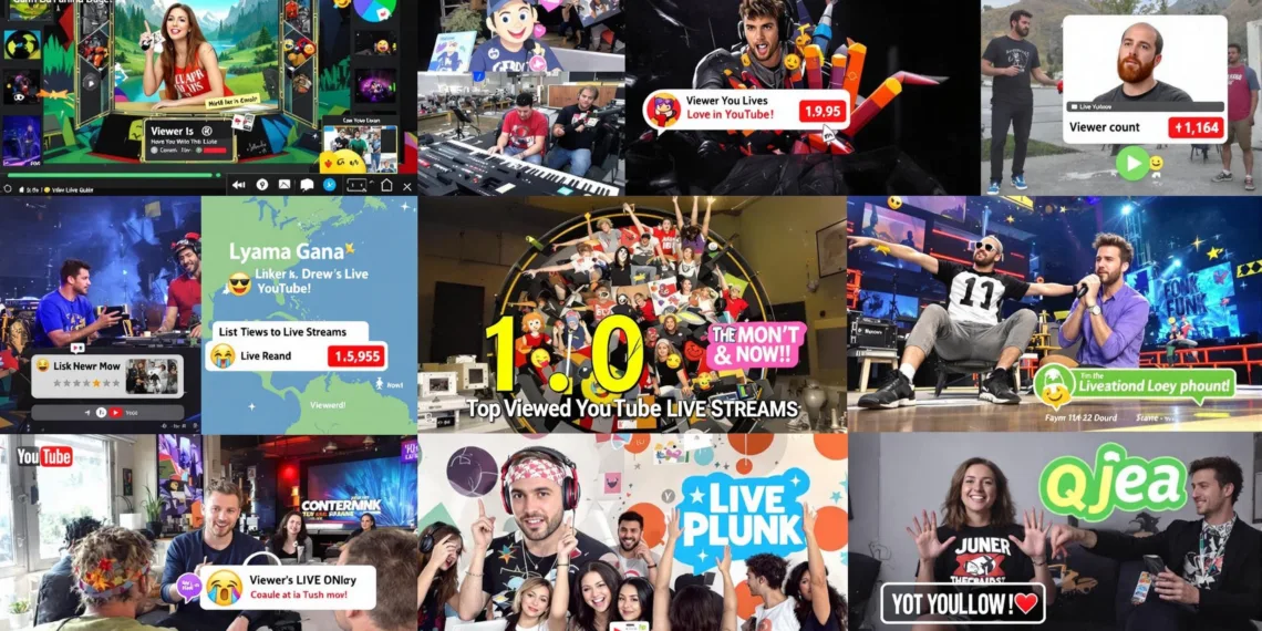 Top 10 Most Viewed YouTube Live Streams in the World 2024