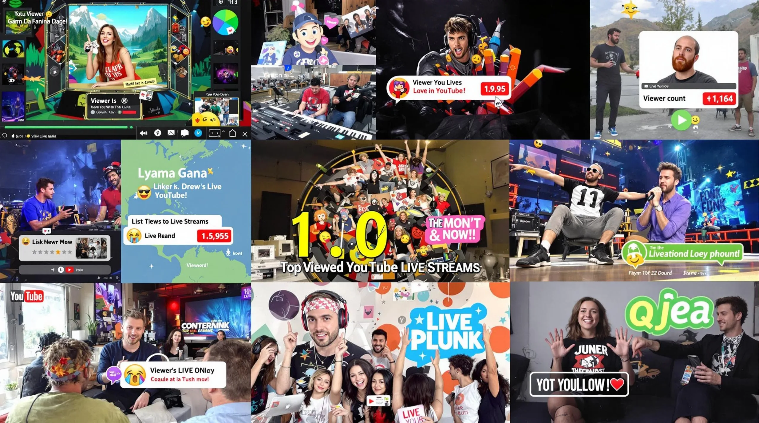 Top 10 Most Viewed YouTube Live Streams in the World 2024