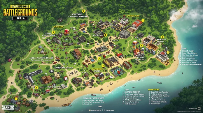 Top Loot Locations in Sanhok Map Top Loot Locations in Sanhok Map