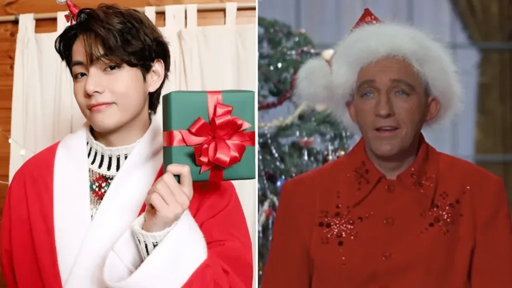 White Christmas2 1 BTS’ V Drops ‘White Christmas,’ Honors Bing Crosby and Yeontan