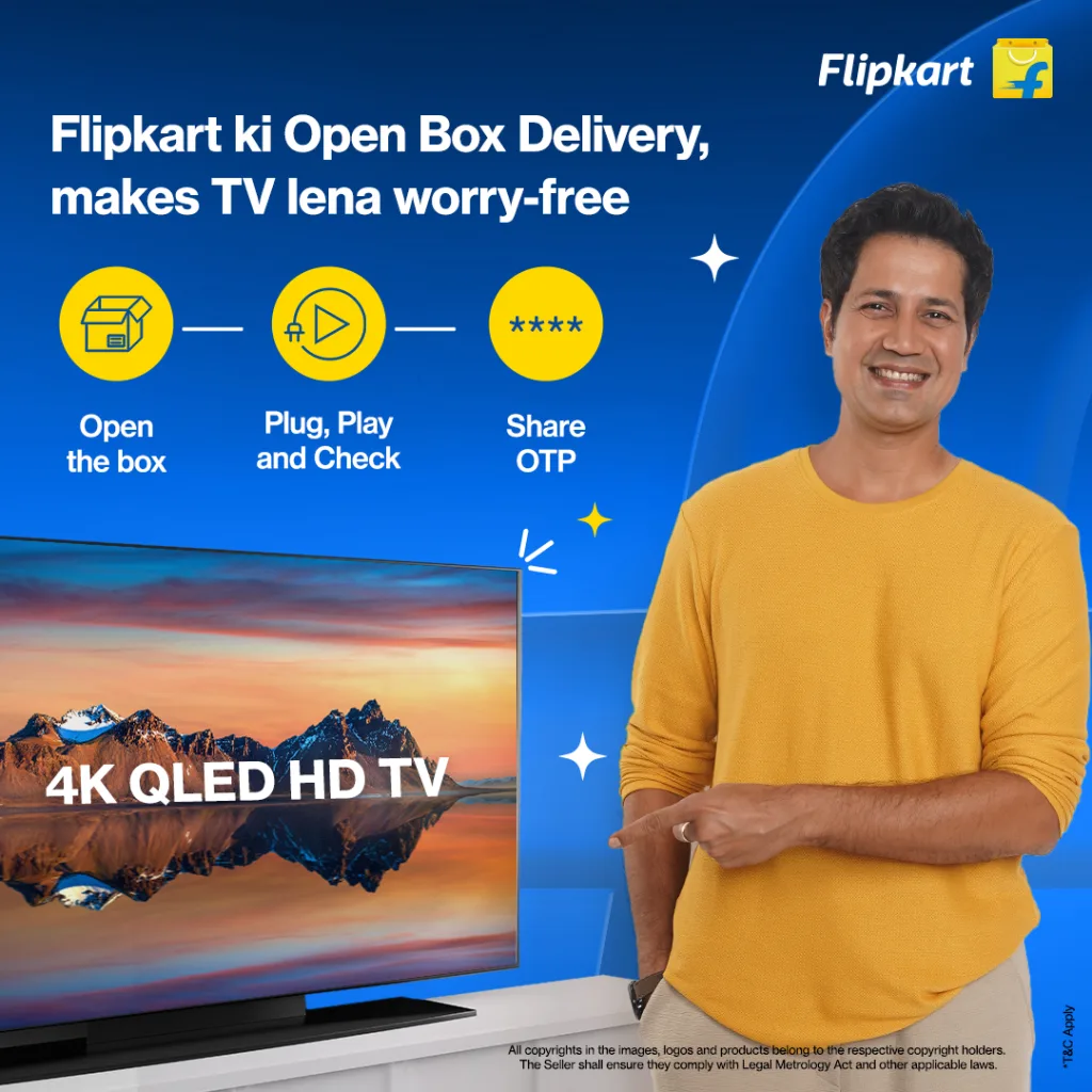 Flipkart Launches "Worry-Free TV Shopping" Campaign with a Twist!