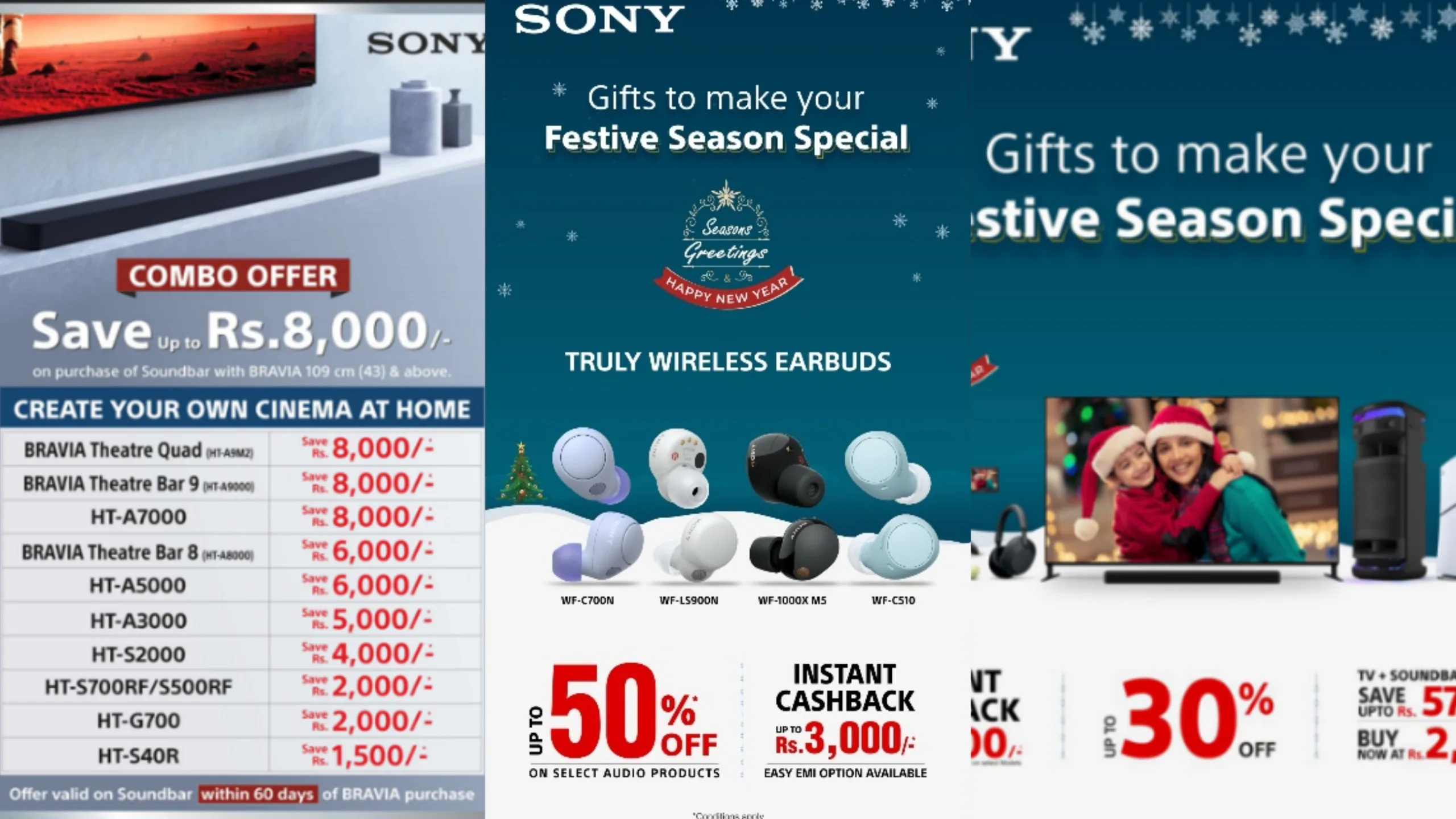 Celebrate the Holidays with Sony India’s Christmas & New Year Offers
