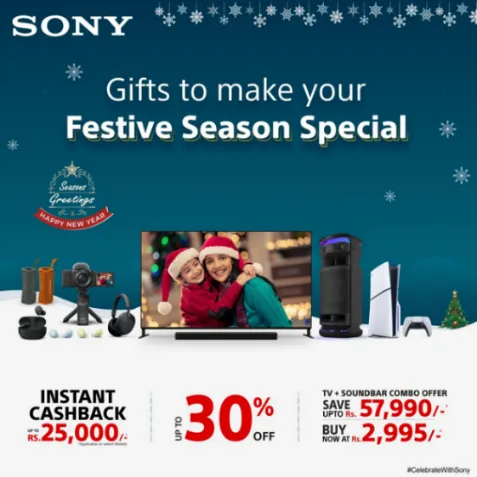 Celebrate the Holidays with Sony India’s Christmas & New Year Offers