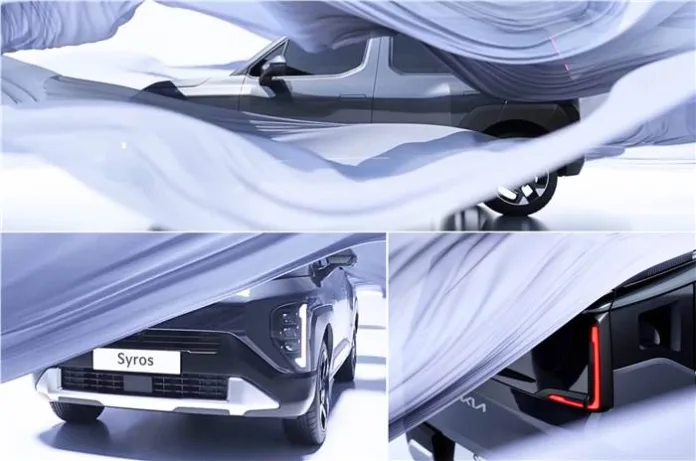 syros teaser Kia Syros SUV Unveiled in Latest Teaser with Striking Design Elements