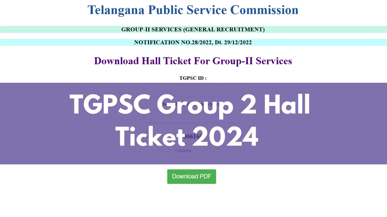 TSPSC Group 2 Hall Ticket 2024 Released: Here’s How to Download It