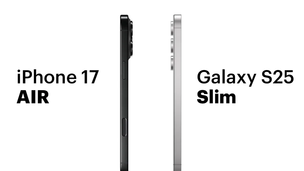 17 Air S25 Slim 3 3 iPhone 17 Air, Galaxy S25 Slim May Feature Smaller Batteries