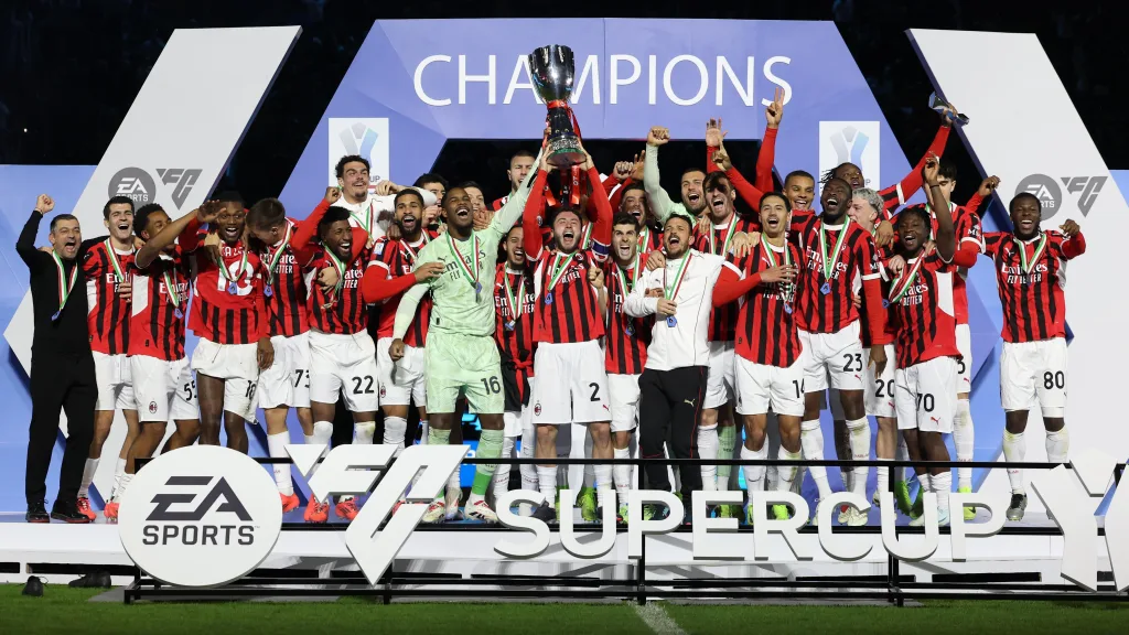 AC Milan Tammy Abraham's Late Heroics Secure Italian Super Cup for AC Milan in Thrilling 3-2 Win Over Inter