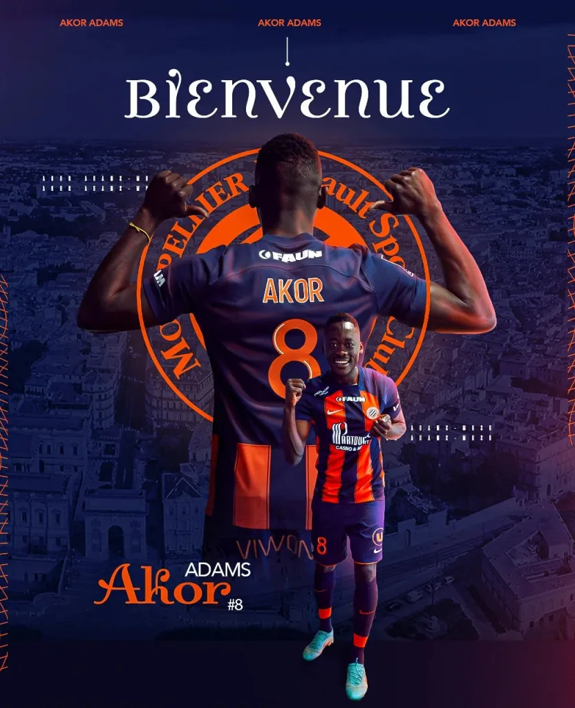 Akor Adams 1 Sevilla Set to Complete €5.5m Deal for Nigerian Striker Akor Adams from Montpellier