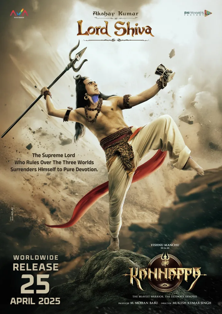 Akshay Kumar 1 Akshay Kumar Stepping Into the Divine Role of Lord Shiva in Vishnu Manchu's Kannappa: First Look Revealed