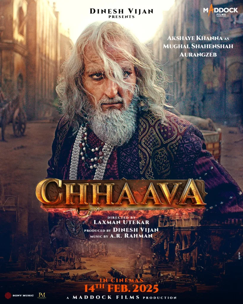 Akshaye Khanna as Aurangzeb Chhaava Trailer: Vicky Kaushal's Chhatrapati Sambhaji Maharaj Faces Lions and Aurangzeb in a Thrilling Historical Saga