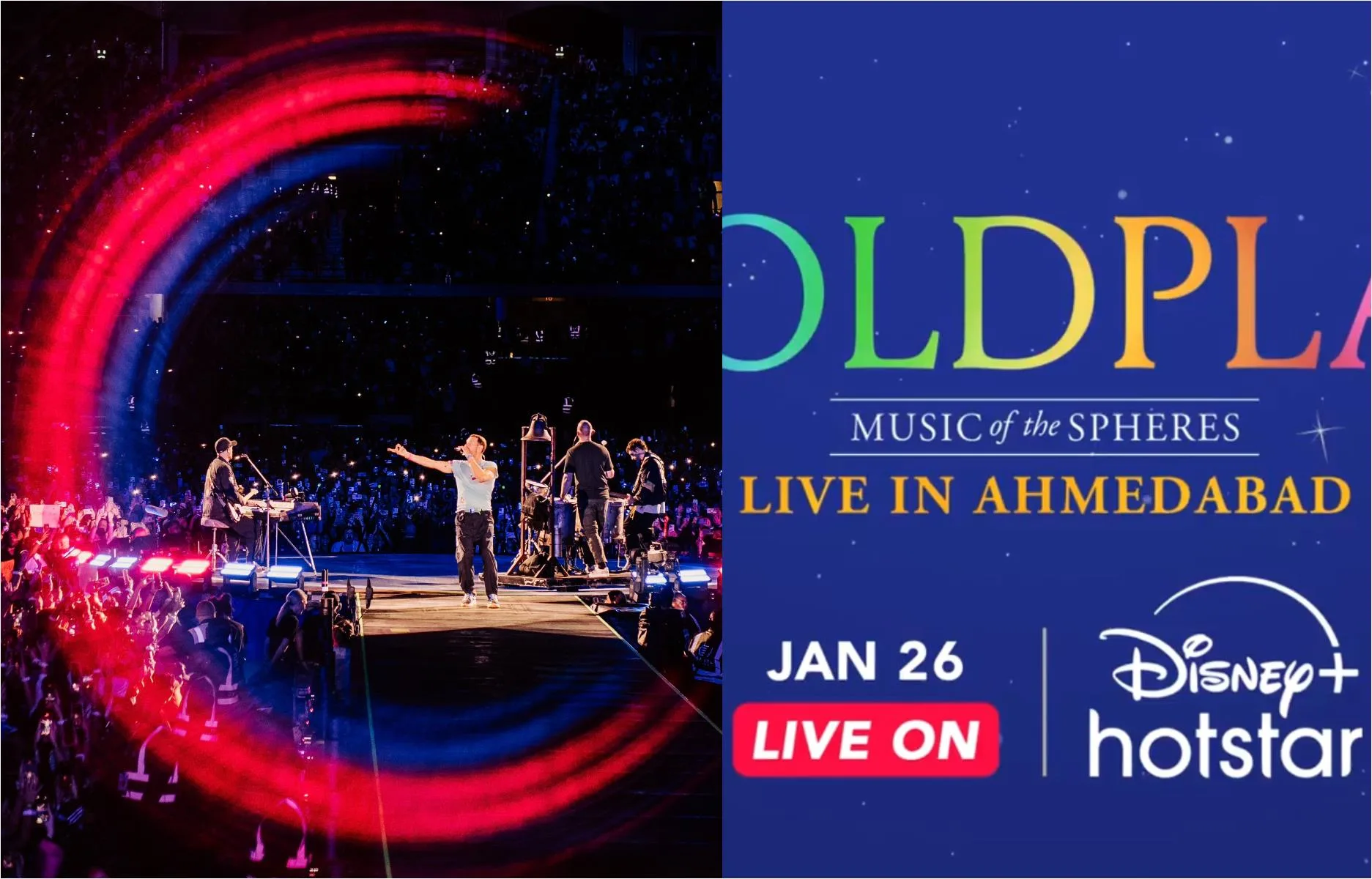 Coldplay Ahmedabad Concert 2025 to Stream Live on Jan 26 – How to Watch