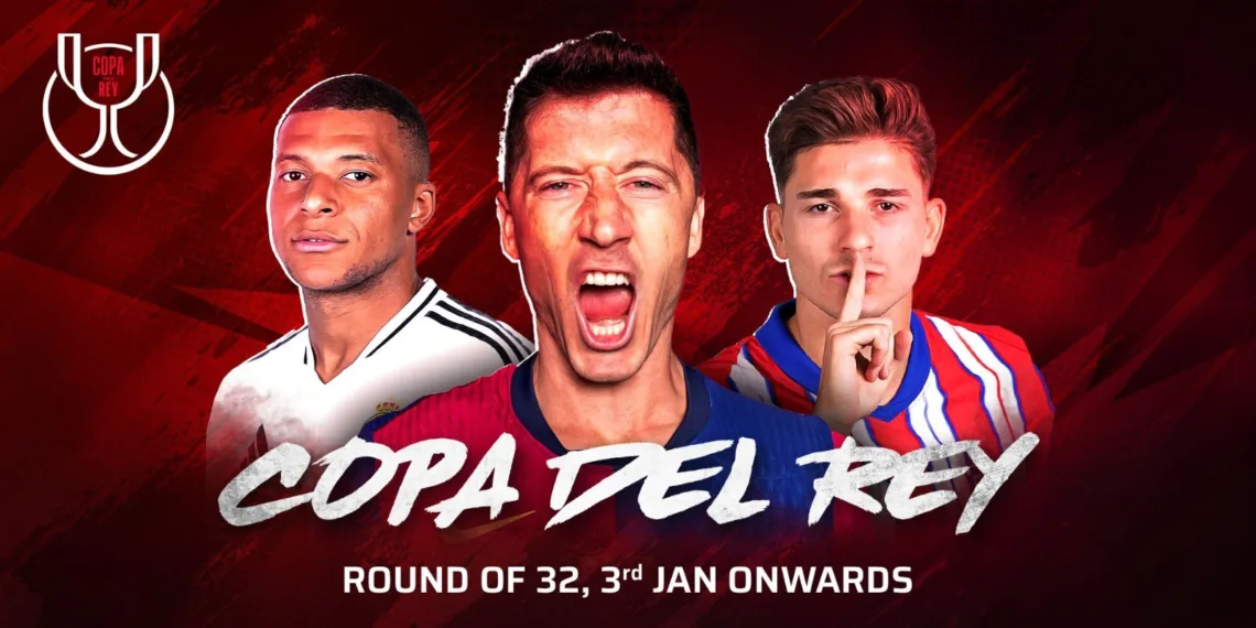 Copa del Rey 2024-25 Round of 16 Fixtures: Real Madrid Hosts Celta Vigo, Barcelona Welcomes Real Betis