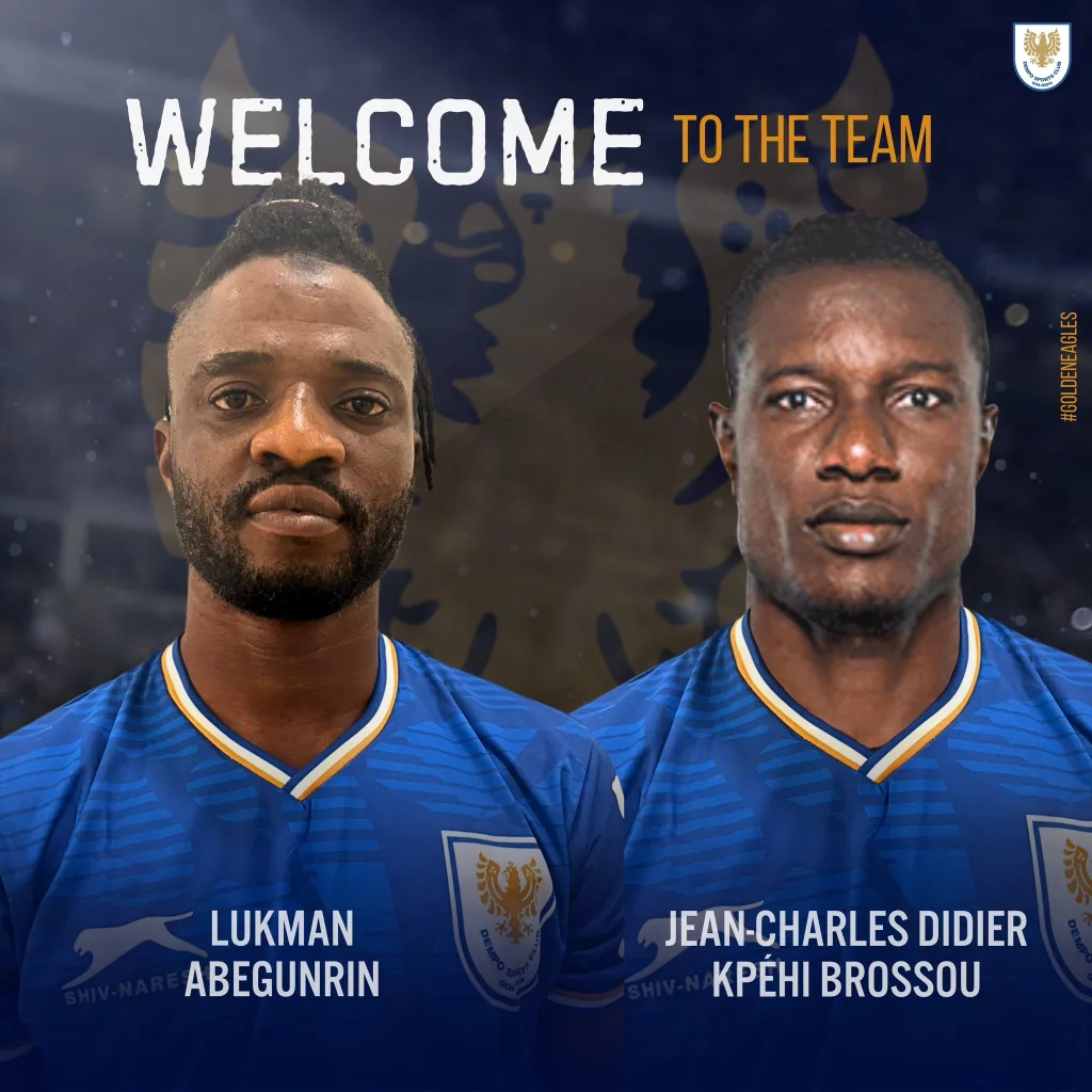 Didier Brossou and Lukman Adefemi I-League 2024/25: Dempo Strengthens Squad with Experienced Ivory Coast Midfielder Didier Brossou