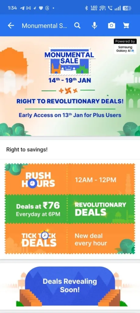 Flipkart Monumental Sale