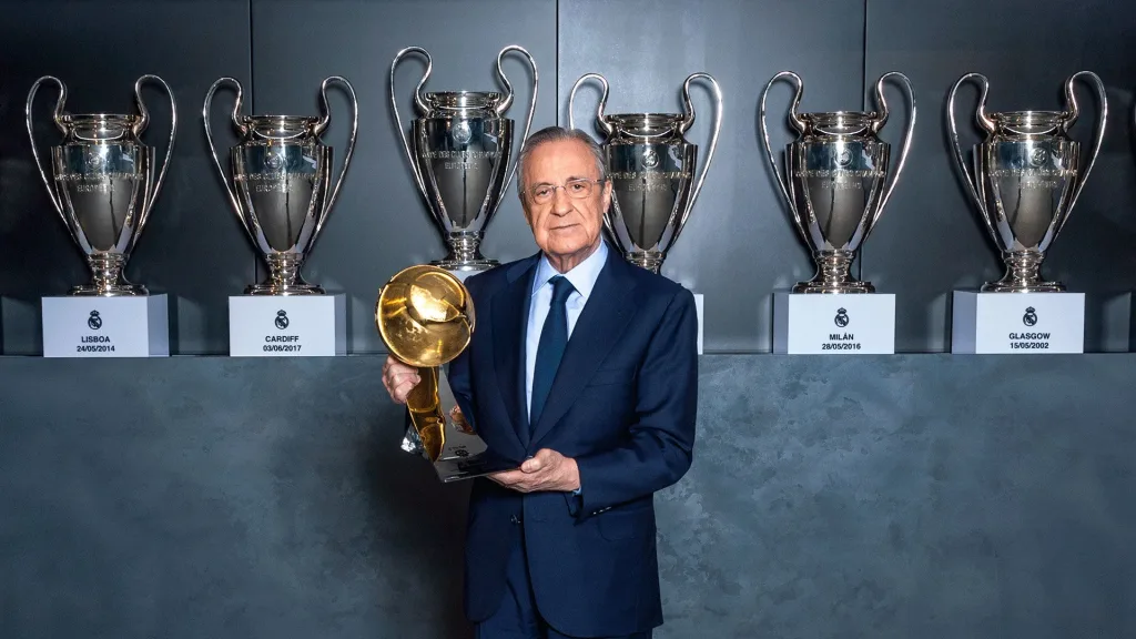 Florentino Perez Florentino Pérez Re-Elected Unopposed as Real Madrid President Until 2029