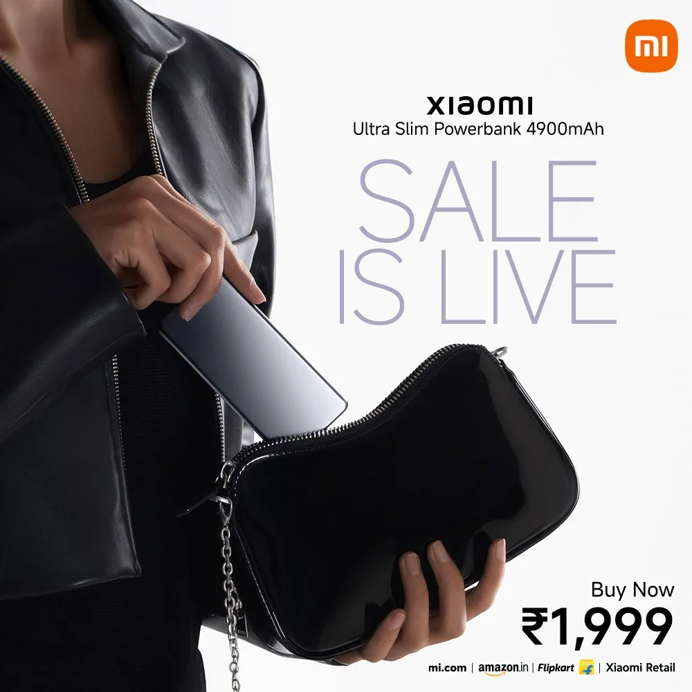 Xiaomi Ultra Slim Power Bank 4900mAh Launched in India