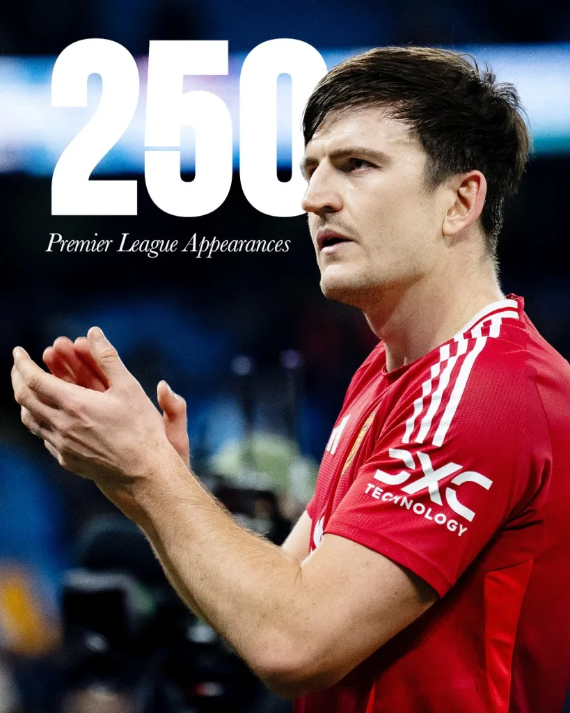 Harry Maguire Recently Made 250 Appearances for the Red Devils Manchester United Extends Harry Maguire's Contract Until June 2026 As Amorim Want Leaders