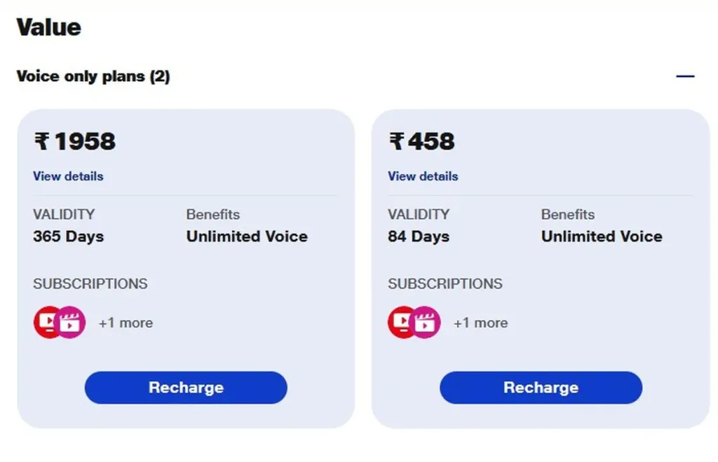 Jio Plan 2 1 Reliance Jio Launches ₹458, ₹1,958 Voice and SMS Plans