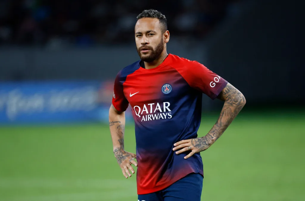 Neymar at PSG Neymar Eyeing Santos Return Amid Uncertain Al Hilal Future