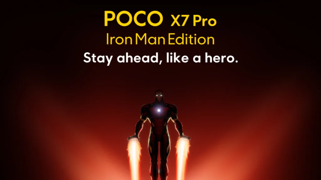 Poco iron Man 2 POCO X7 Pro Iron Man Edition: Superhero-Inspired Design, Top-Tier Specs