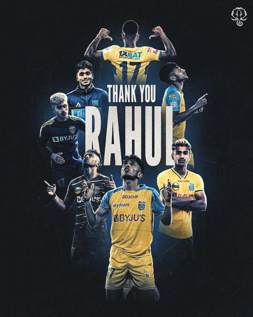 Rahul KP Departs Kerala Blasters After Six Glorious Seasons ISL 2024/25: Rahul KP Leaves Kerala Blasters FC After Six Seasons to Join Odisha FC