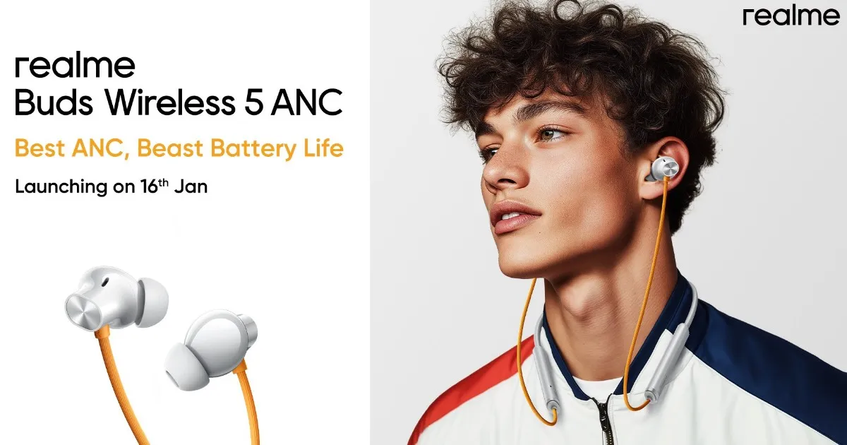 Realme Buds Wireless 5 ANC Launched in India at ₹1,799
