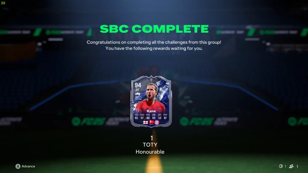 Screenshot 2139 EA FC25: How to do the 94-rated TOTY HM Harry Kane SBC and is it worth doing?