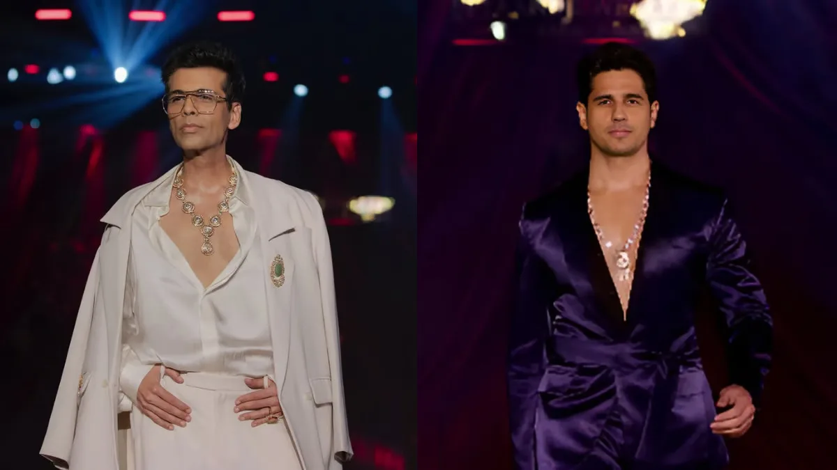 Sidharth Malhotra and Karan Johar Dazzle on the Ramp in a Show-Stopping Walk | WATCH