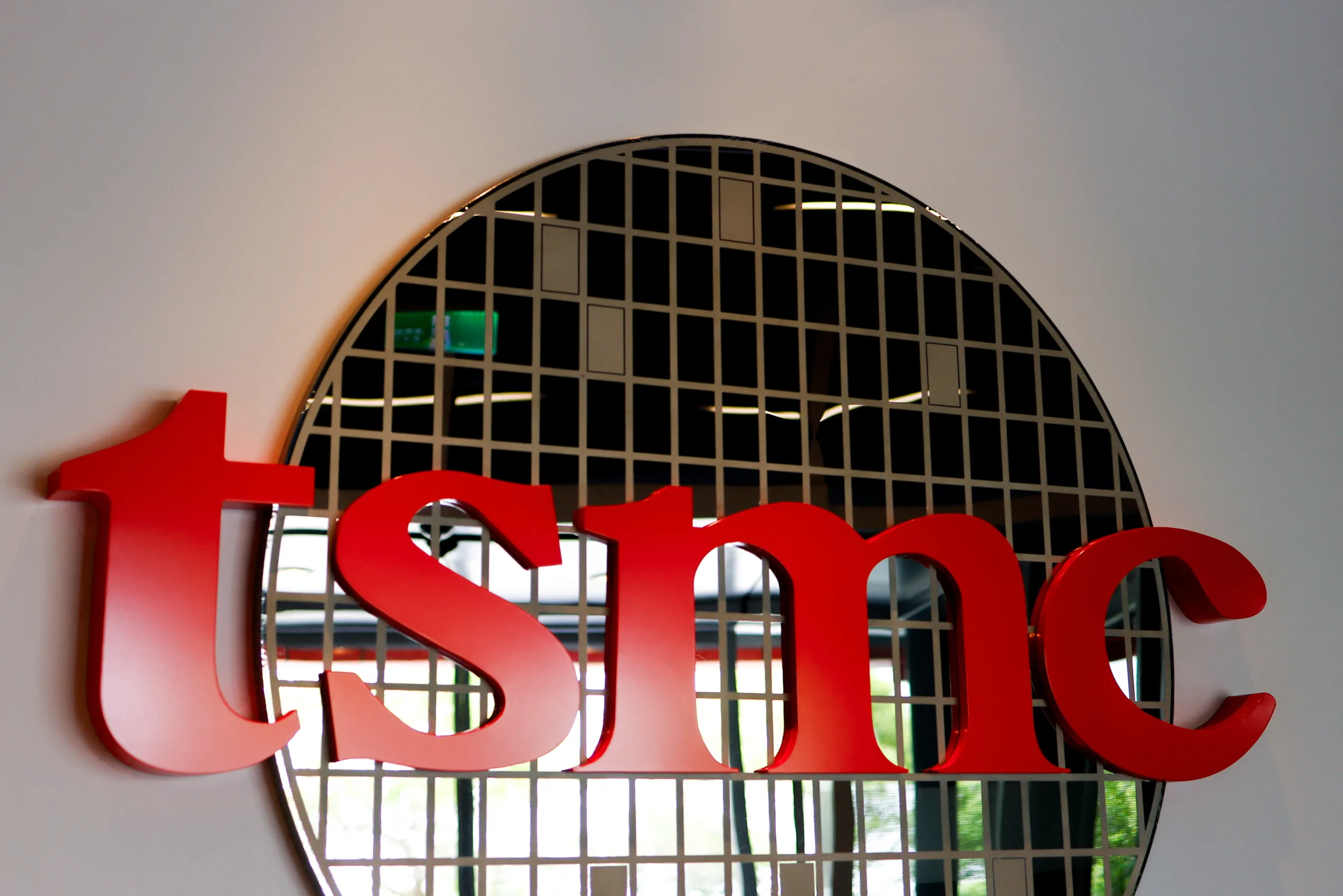 TSMC logo is seen at TSMC Museum of Innovation in Hsinchu, Taiwan May 29, 2024. REUTERS/Ann Wang/ File Photo