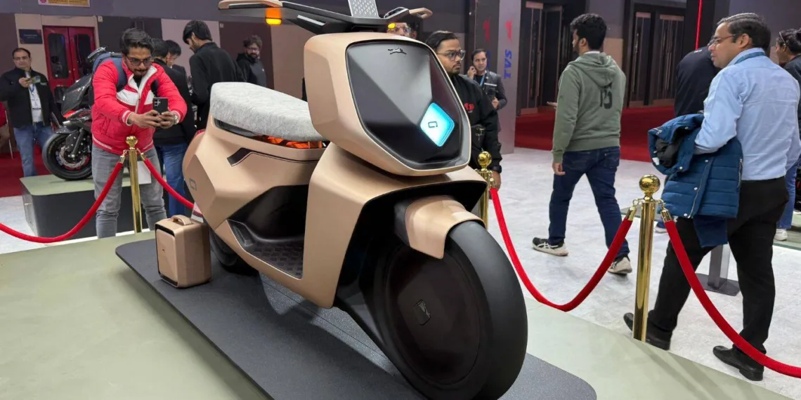 TVS Motor Unveils Groundbreaking Concepts at Bharat Mobility Global Expo 2025: Vision iQube, iQube ST, and Jupiter CNG