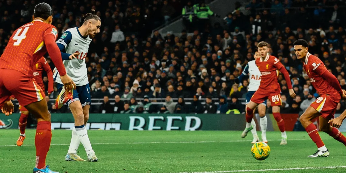 Bergvall’s Late Strike Hands Tottenham EFL Cup Semi-Final Edge Over Liverpool