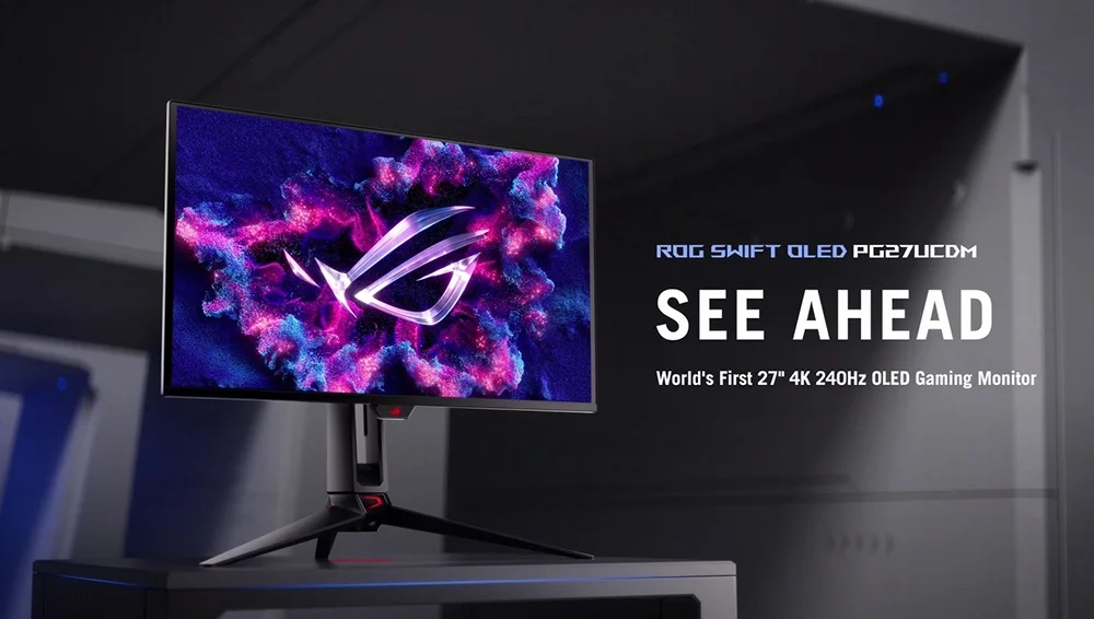 ROG Swift PG27UCDM 4K 240Hz QD-OLED Gaming Monitor Launched