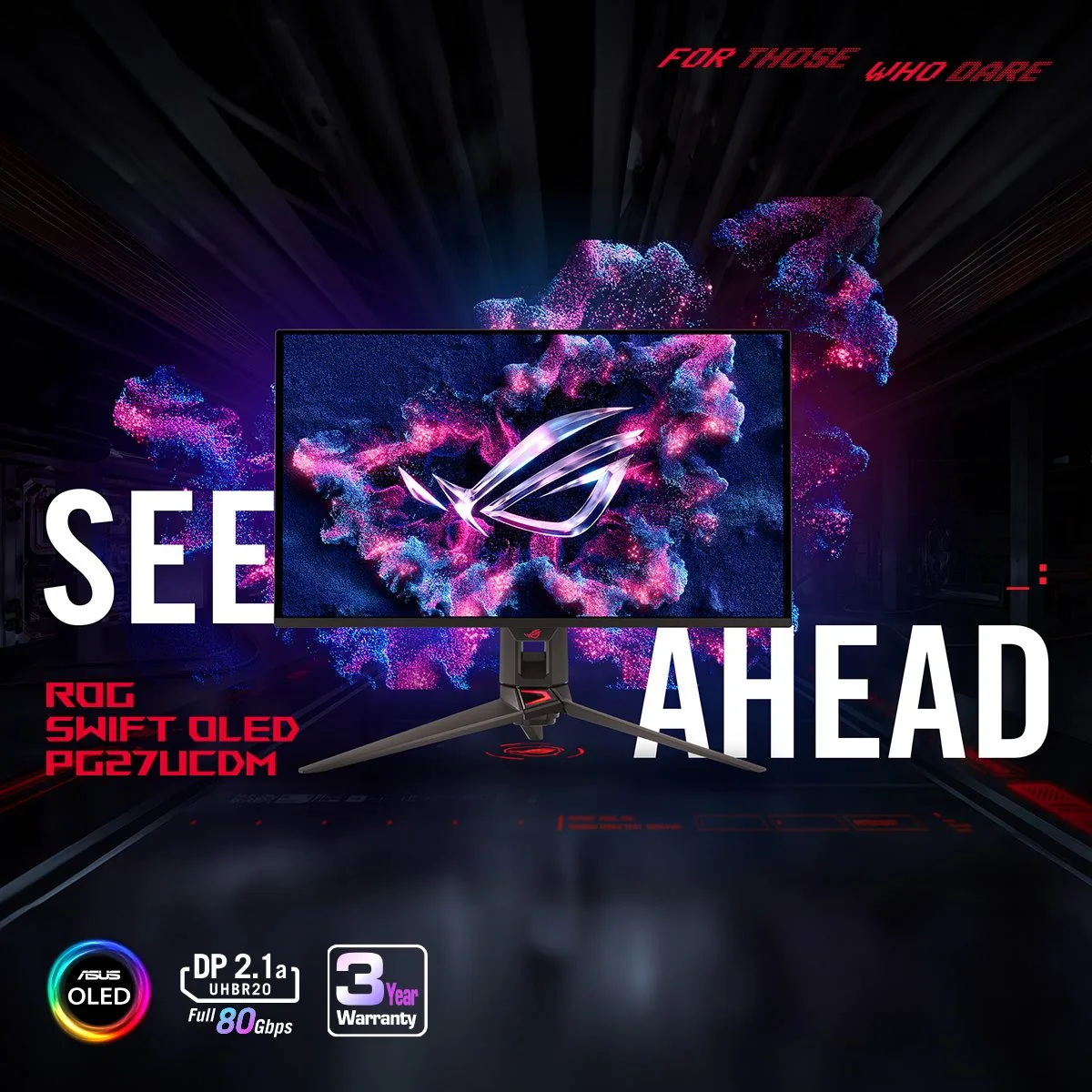 ROG Swift PG27UCDM 4K 240Hz QD-OLED Gaming Monitor Launched