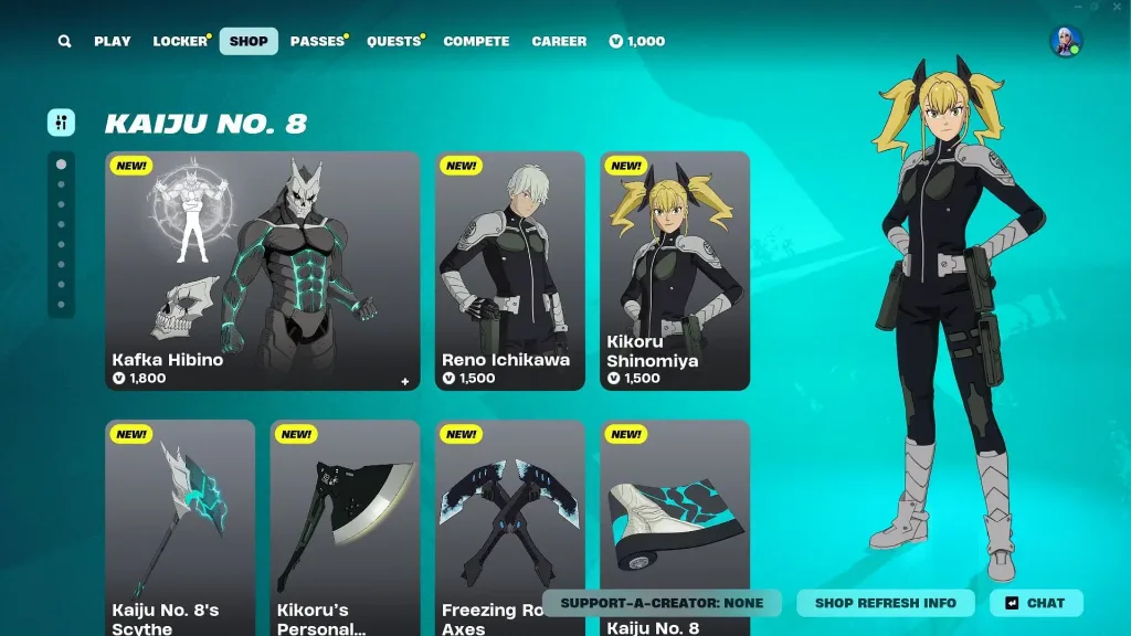 fort 78 How to Get Kafka Hibino, Reno Ichikawa, and Kikoru Shinomiya Skins in Fortnite in 2025