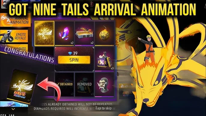 Wrath of the Nine Tails: How to Unlock the Arrival Animation in Free Fire?