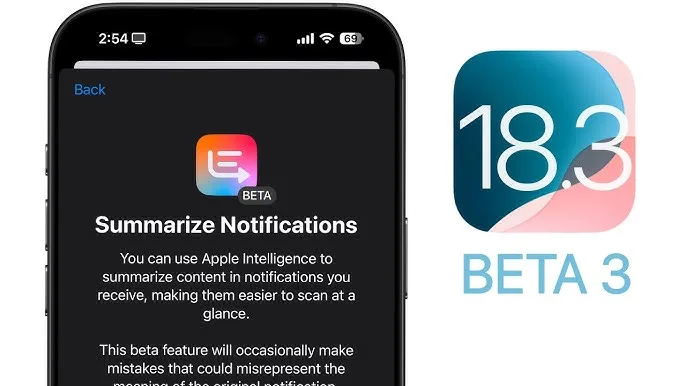 iOS 18.3. 2 Apple Disables Notification Summary in iOS 18.3 Beta