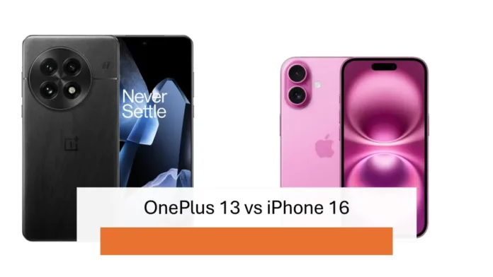 iPhone 16 vs OnePlus 13