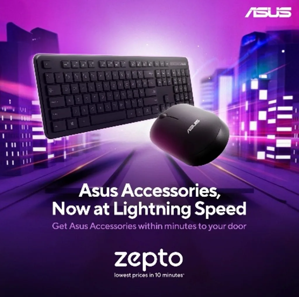 Get ASUS Accessories delivered in 10 minutes with Zepto