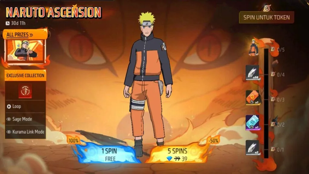 natuto 2 Free Fire X Naruto 2025: Epic Ninja Battle Royale Collab