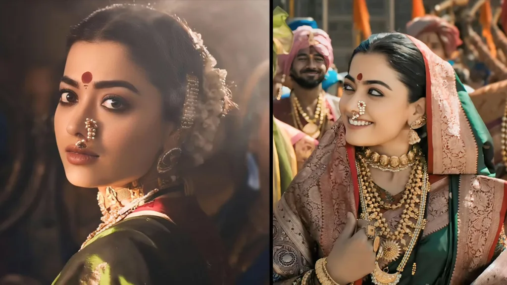 rashmika mandanna as maharani yesubai in chhaava a regal transformation1737604326 Rashmika Mandanna Stuns as Maharani Yesubai in Posters of Chhaava