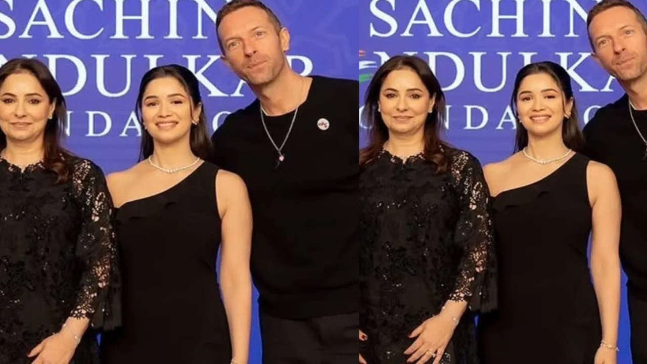 Sara Tendulkar Stuns in Black Midi Dress at Foundation Event