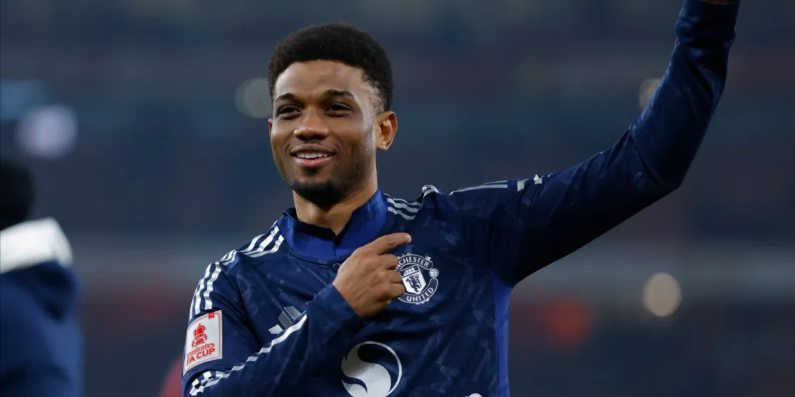 Manchester United’s Amad Diallo Faces Lengthy Spell on Sidelines with Ankle Ligament Injury