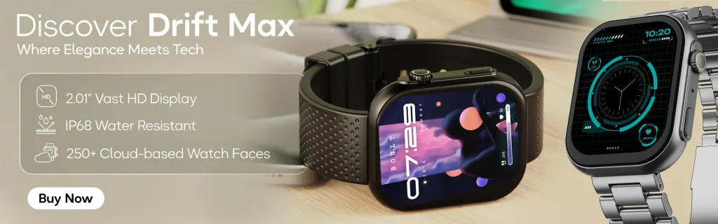 BOULT Drift Max Smartwatch Launched in India, starts at ₹1,099